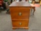(R2) CHERRY FILING CABINET. MEASURES 19 IN X 23 IN X 28.5 IN. ITEM IS SOLD AS IS WHERE IS WITH NO