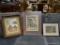 (R3) LOT OF 3 PICTURES TO INCLUDE A FRAMED WATERCOLOR OF A FOYER SCENE (SIGNED BY THE ARTIST IN THE