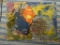 (R3) WALL HANGING PLAQUE OF SWIMMING FISH. MEASURES 6 IN X 8 IN. ITEM IS SOLD AS IS WHERE IS WITH NO