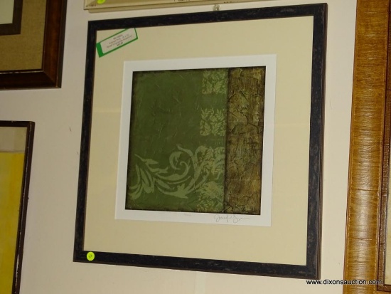 (BWALL) FRAMED PRINT TITLED "SMALL ORNAMENTAL ACCENT IV". IS SIGNED BY THE ARTIST AND NUMBERED 13 /