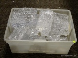 (R2) TUB FILLED WITH ASSORTED SIZE ARTIFICIAL ICE BLOCK DISPLAYS. ITEM IS SOLD AS IS WHERE IS WITH