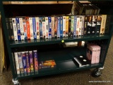 (R2) ASSORTED LOT OF VHS TAPES TO INCLUDE MRS. DOUBTFIRE, BACK TO THE FUTURE, PULP FICTION, THE