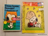 (R2) 2 PIECE SNOOPY LOT TO INCLUDE COME HOME, SNOOPY! COLORFORMS SET AND A LITTLE GOLDEN PUZZLE OF