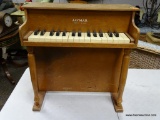 (R2) JAYMAR MINIATURE PIANO. MEASURES 20 IN X 10 IN X 20 IN. ITEM IS SOLD AS IS WHERE IS WITH NO