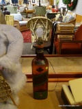 (R3) LARGE JOHNNY WALKER BOTTLE LAMP. MEASURES 37 IN TALL. ITEM IS SOLD AS IS WHERE IS WITH NO