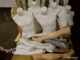 (R3) PALLET LOT OF ASSORTED MANNEQUIN PARTS AND PIECES. ITEM IS SOLD AS IS WHERE IS WITH NO