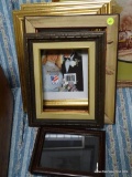 (R3) LOT OF ASSORTED PICTURE FRAMES. ITEM IS SOLD AS IS WHERE IS WITH NO GUARANTEE OR WARRANTY. NO