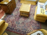 (R3) MULTI-COLOR AREA RUG WITH FLORAL PATTERN. MEASURES 7 FT 7 IN X 10 FT 10 IN. ITEM IS SOLD AS IS