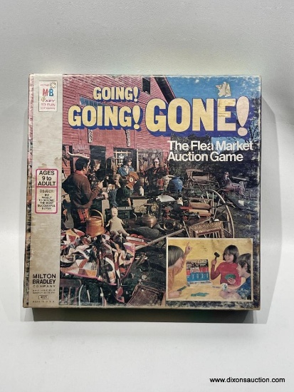 (2B) MILTON BRADLEY GOING, GOING, GONE THE FLEA MARKET AUCTION GAME, DAMAGED CONTENTS, MAY BE