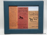 (4D) SMALL PUBLIC SALE BILLS FOR AUCTIONS OF REAL AND PERSONAL PROPERTY, FRAME 11