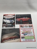 (4D) ASSORTED CAR AUCTION MEMORABILIA INCLUDING THE BARRETT-JACKSON EXPERIENCE MAGAZINE, ADVERT FOR