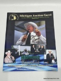 (5E) SIGNED NEAL DAVIS EDITION OF THE MICHIGAN AUCTION GAVEL MAGAZINE, THE OFFICIAL PUBLICATION OF