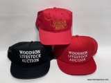 (6F) LIVESTOCK AUCTION MARKET BASEBALL CAPS, WOODSON, GORDON