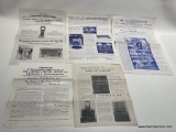 (7G CRATE) 1940S AUCTION LEAFLETS ADVERTISING FLYERS, MOSTLY PENNSYLVANIA, PENNYPACKERS AUCTION