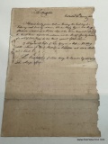 (7G CRATE) 1816 WRIT OF NOTICE COURTHOUSE PUBLIC SALE ANNOUNCEMENT