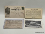 (7G CRATE) EARLY AUCTION ADVERTISING POSTCARDS INCLUDING: SAMUEL T FREEMAN & CO. AUCTIONEERS
