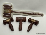 (7G) PROMOTIONAL STRESS TOY GAVELS AND COROPLAST SIGN SAMPLE (14 INCH)