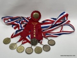 (8H) ILLINOIS AUCTIONEER AND RINGMAN CHAMPIONSHIP PARTICIPATION MEDALS AND RIBBON