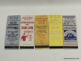 (9I) FRONT STRIKE MATCH COVERS INCLUDING HAWBREAKER'S AUCTION, AMARILLO, TEXAS; CITY AUCTION HOUSE,