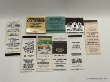 (9I) AUCTIONEER ADVERTISING MATCH COVERS INCLUDING JIM WOODWARD'S AAA AUCTION CITY (ILLINOIS);