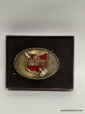 (9I) OHIO AUCTIONEERS ASSOCIATION BELT BUCKLE 1989 LIMITED EDITION 200/2000