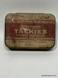 (9I BOX) MCKESSONS TALKIES THROAT PASTILLES TIN 