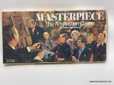 (2B) MASTERPIECE THE ART AUCTION GAME BY PARKER BROTHERS. COMPLETE, BUT BOX IS TORN AND HAS SOME