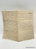 (10J) HANDWRITTEN TRUSTEES SALE DOCUMENT DATED 1890