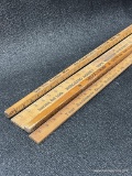 (10J) AUCTION ADVERTISING YARDSTICKS INCLUDING: NORGAARD AGENCY, OSCAR MATHEWS, HENDERSON'S, AND