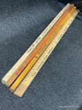 (10J) YARDSTICKS AUCTION ADVERTISING INCLUDING: COOK TRACTOR COMPANY CLINTON MO, OSCAR MATHEWS,