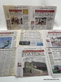 (2B) SERIES OF THE FREE LANCE STAR WEEKLY NEWSPAPER FROM FREDERICKSBURG, VIRGINIA, ALL FEATURING