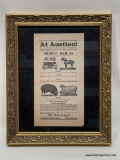 (2B) AT AUCTION COLUMBIA OHIO LIVESTOCK AND FARM MACHINERY SALE BILL, MRS FRED PARSON, BY J.A.