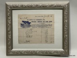 (2B) OTIS FORBUSH AUCTIONEER INVOICE 1907- DOCUMENT MEASURES 5.75