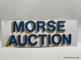 (3C) METAL MORSE AUCTION SIGN - MEASURES 10