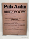 (3C) WIELAND SALES AND AUCTION SERVICE HANDBILL - DOCUMENT MEASURES 9