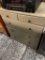 SMALL VINTAGE WOOD CHEST OF DRAWERS RUSTIC KITCHEN FARMHOUSE STYLE (25 X 15 X 32)