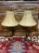 DECORATIVE TABLETOP LAMP PAIR WITH MATCHING SHADES 24 INCH