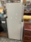 GREY LAMINATE STORE DISPLAY CABINET ON WHEELS, WORKSHOP POTENTIALS 58H X 24 X 20