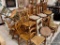 HUGE LOT OF VINTAGE AND ANTIQUE CHAIRS, ALL WITH CONDITION ISSUES, FOR PROJECTS AND REFINISHING