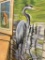 PELICAN ARTIST PROOF JOAN BURNETT AND SIGNED CANVAS EGRET ARTWORK (LARGEST 15 X 30)