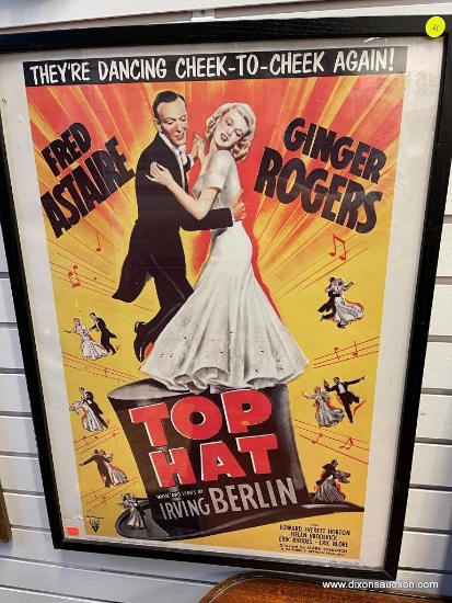 TOP HAT MOVIE POSTER WITH FRED ASTAIRE AND GINGER ROGERS (21 X 29)