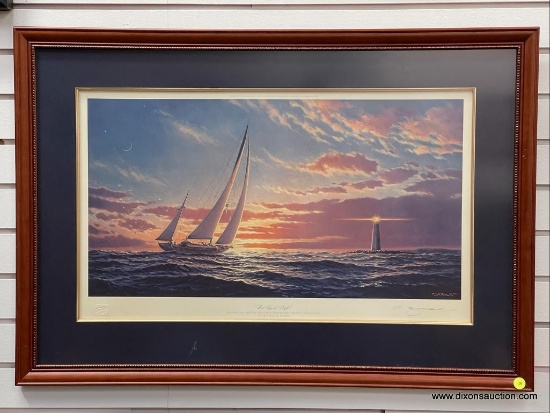 RED SKY AT NIGHT BY JOHN MORTON BARBER, LIMITED EDITION HAND SIGNED 621/950 (34 X 24)