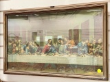 PRINT: LEONARDO DA VINCI'S LAST SUPPER JESUS CHRIST AND DISCIPLES ( 26 X 16)