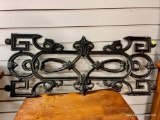 ARCHITECTURAL ORNAMENTAL CAST IRON FILIGREE ORNATE VICTORIAN GOTHIC SCROLLWORK (28 X 12) HEAVY