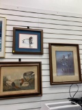 PRINTS OF CANVAS BACKED DUCKS: AUDUBON PRINT, AND RICHARD SLOAN 1980; AND SIGNED LIMITED EDITION