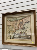 AMERICA SEPTENTRIONALI OLD WORLD MAP PRINT (25 X 23)