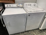 AS IS GE PROFILE DRYER, AND WHIRLPOOL WASHING MACHINE