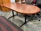 LAMINATE TOP CONFERENCE TABLE WITH METAL LEGS (72 X 36 X 30)