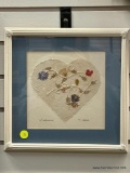 FRAMED LIMITED EDITION 1991 WILDFLOWER HANDMADE PAPER PRINT (11 INCH)