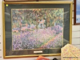 THE ARTISTS GARDEN GIVERNY MONET PRINT (29.5 X 24)